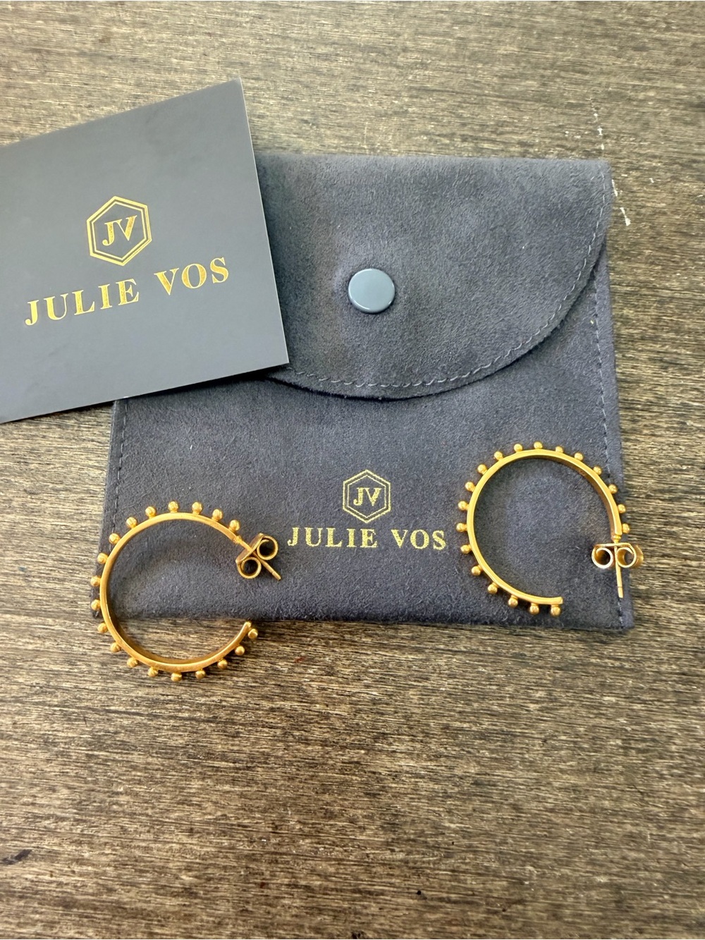 Julie Vos SoHo Studded Hoop Earrings